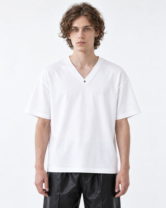 Split V-Neck Tee