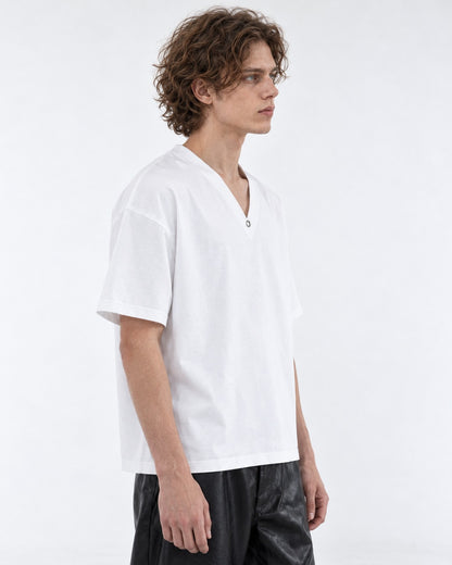Split V-Neck Tee