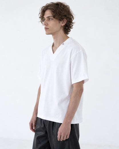 Split V-Neck Tee