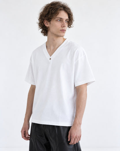 Split V-Neck Tee