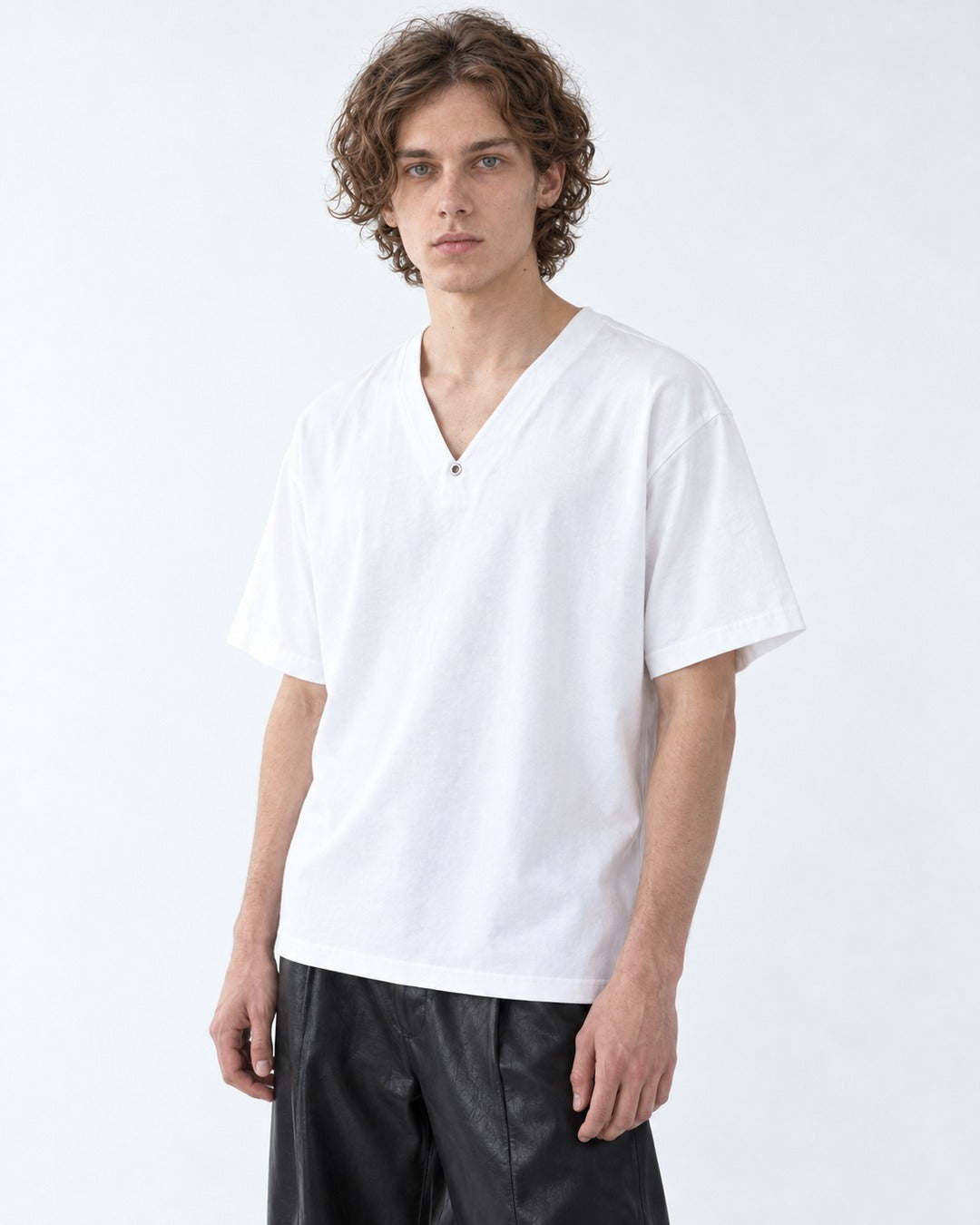 Split V-Neck Tee