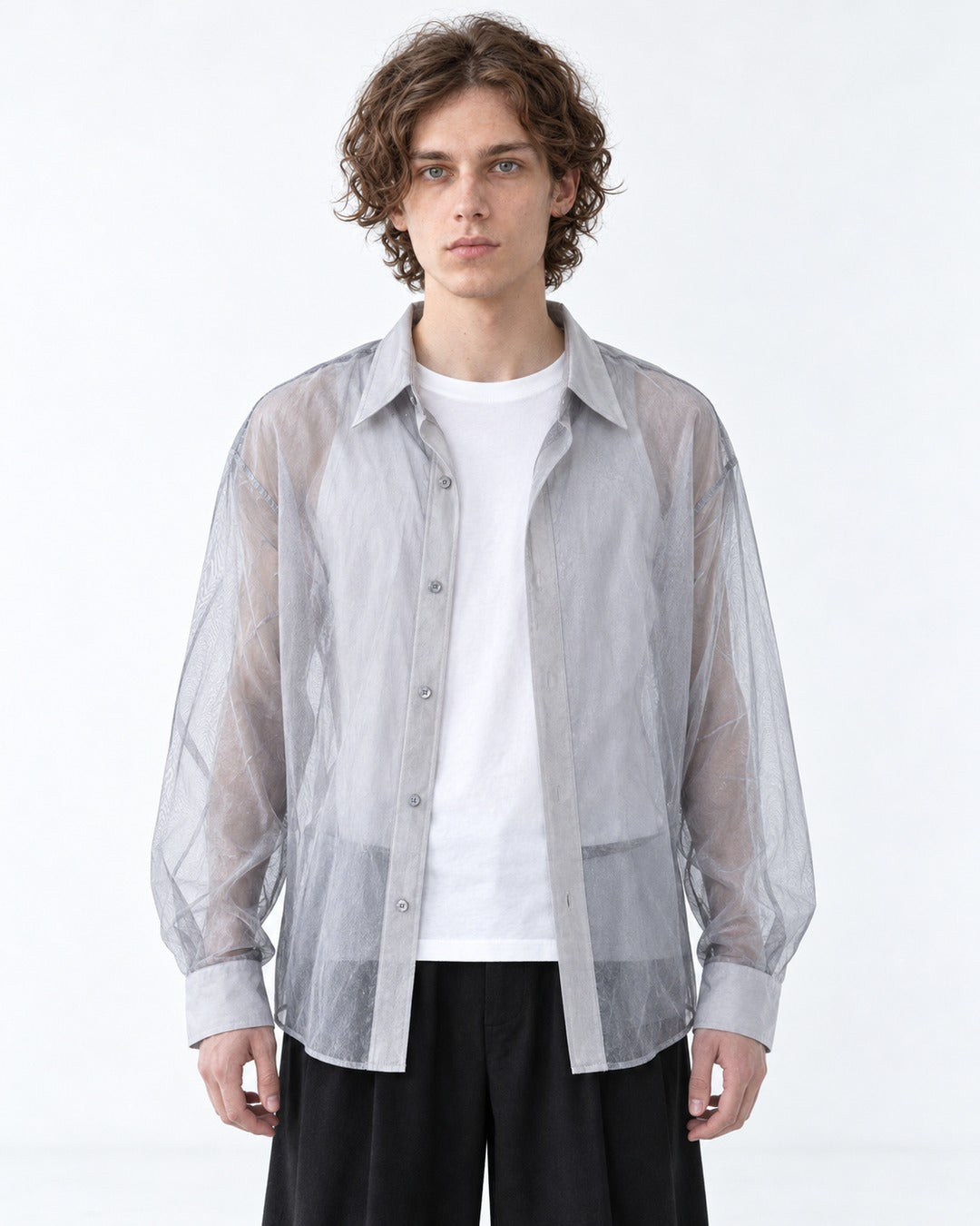 Sheer Loose-Fit Shirt