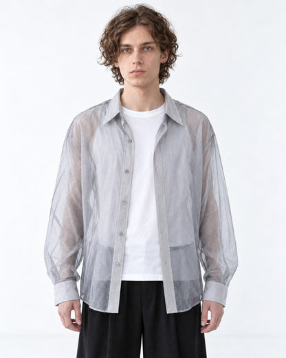 Sheer Loose-Fit Shirt