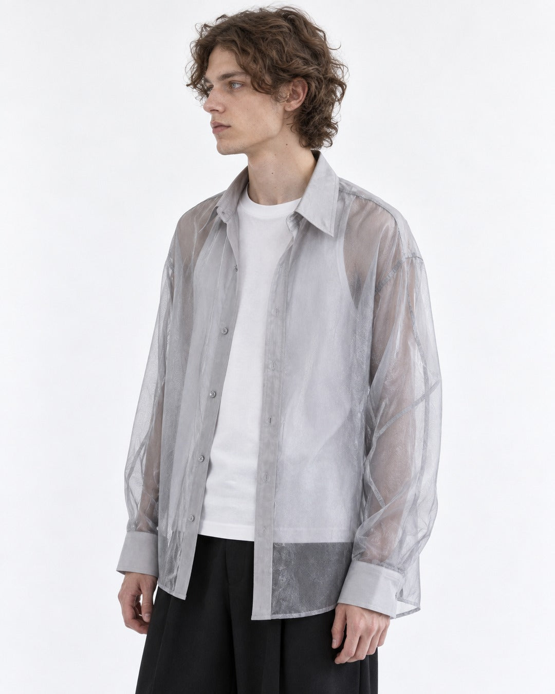 Sheer Loose-Fit Shirt