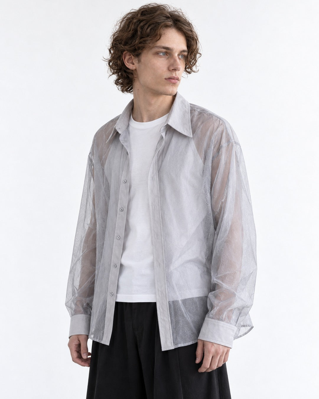 Sheer Loose-Fit Shirt