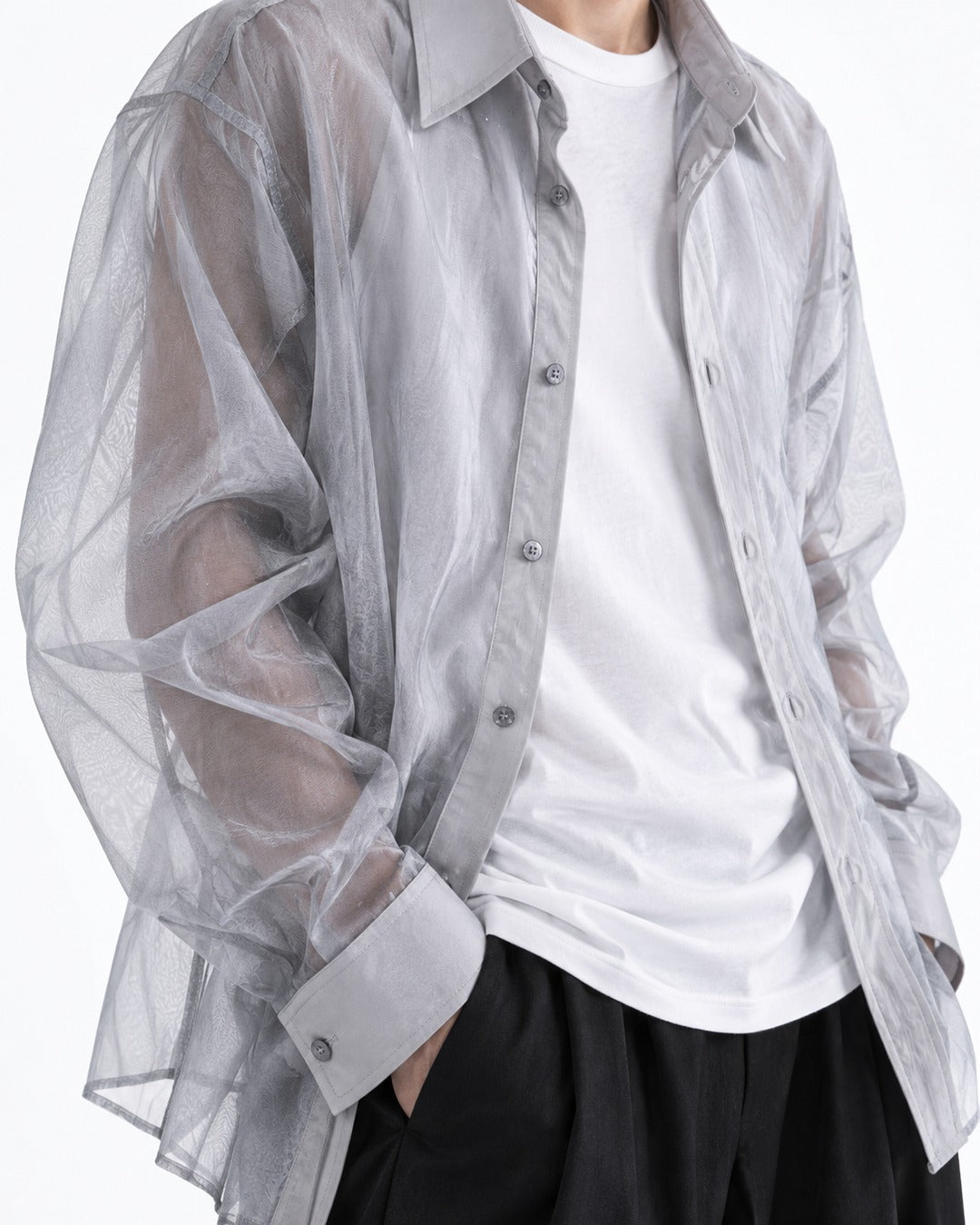 Sheer Loose-Fit Shirt