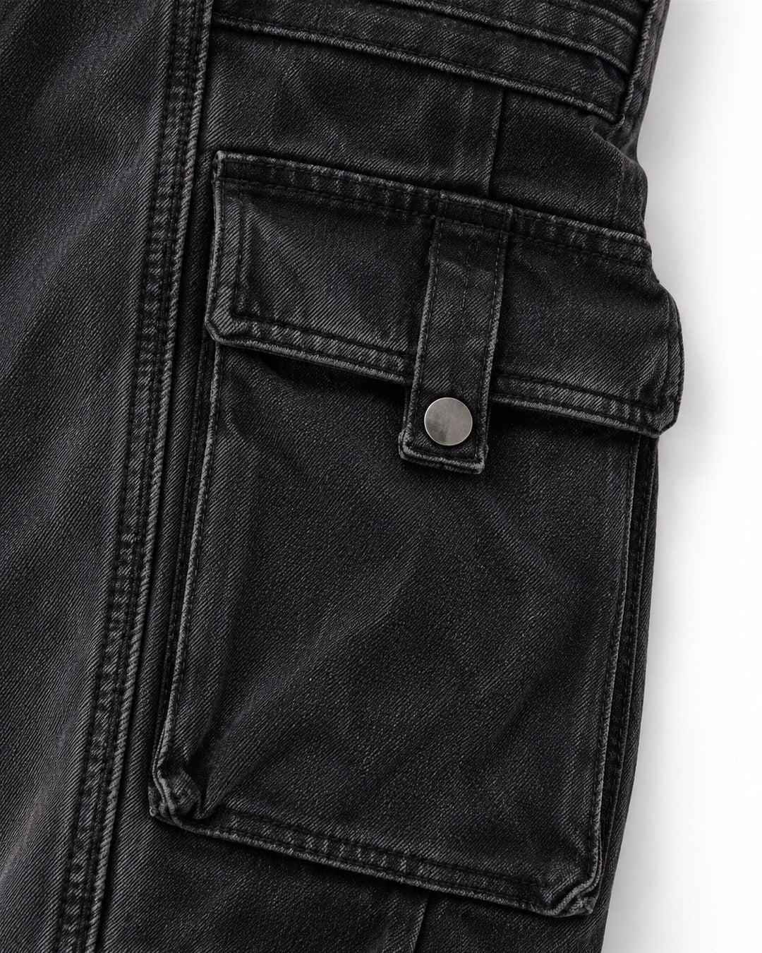 Pintuck-Panel Ruched Cargo Pants