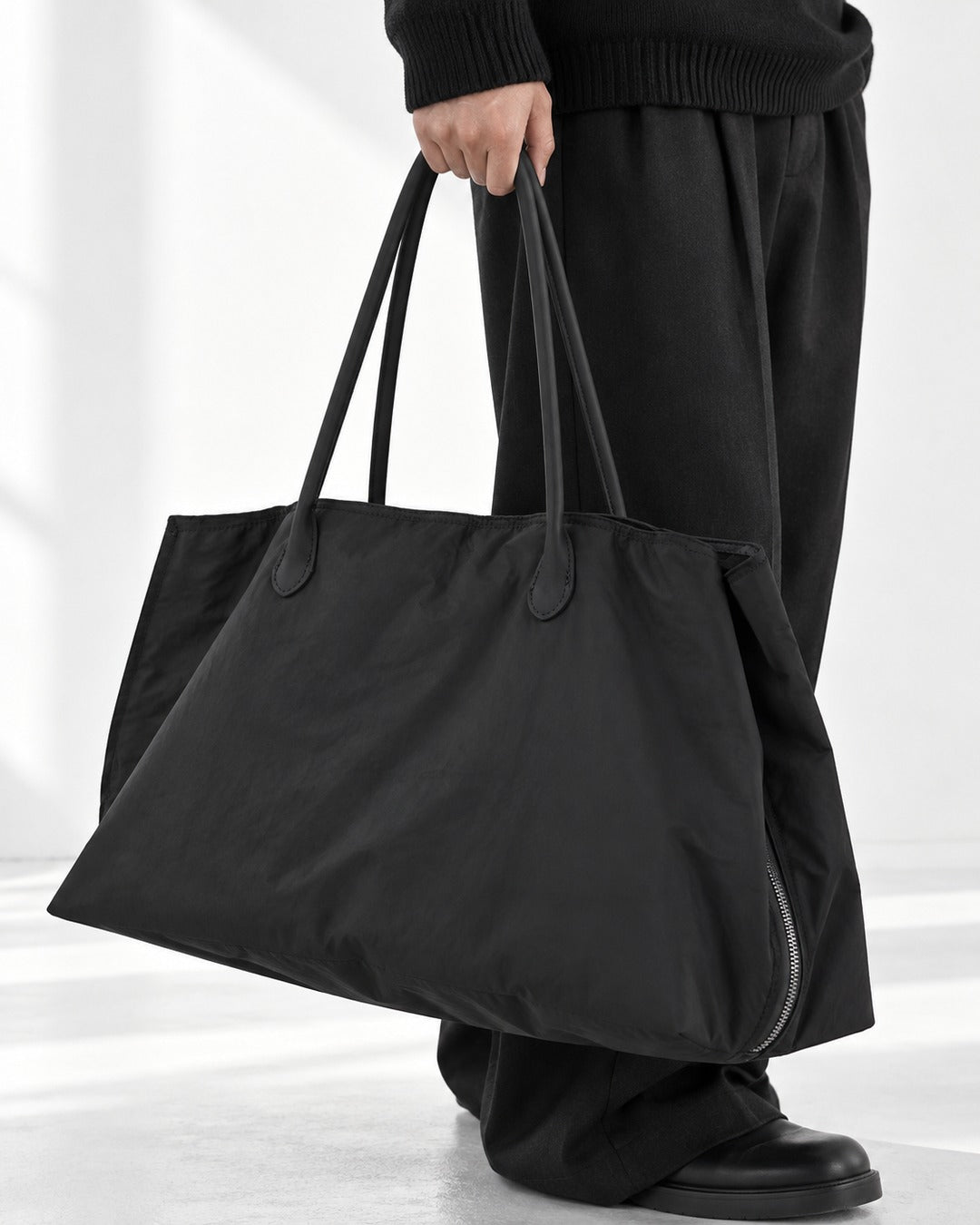 Side Zip Tote Bag
