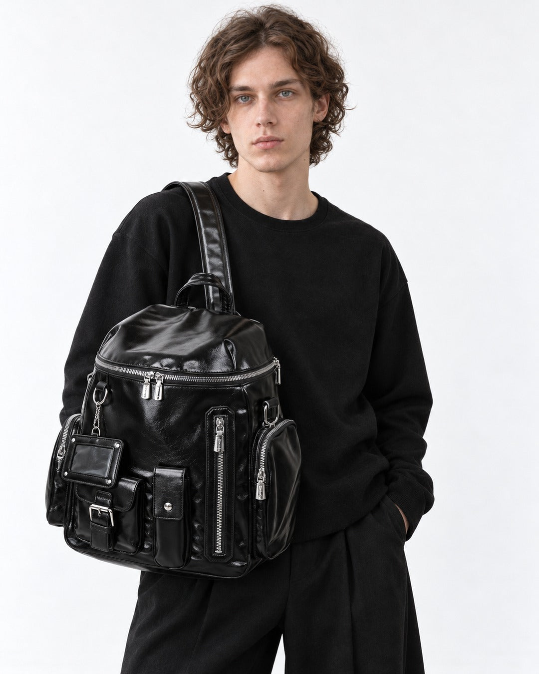 Multi-Zip ID-Pocket Backpack