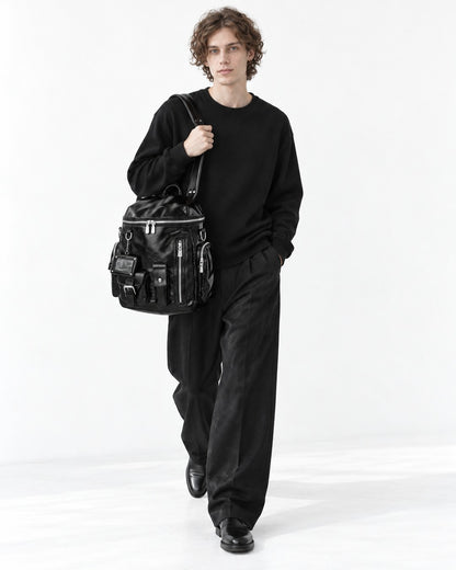 Multi-Zip ID-Pocket Backpack