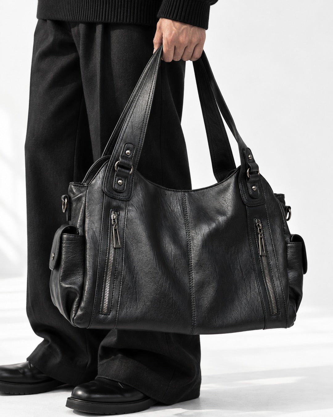 Double Zip Tote Bag