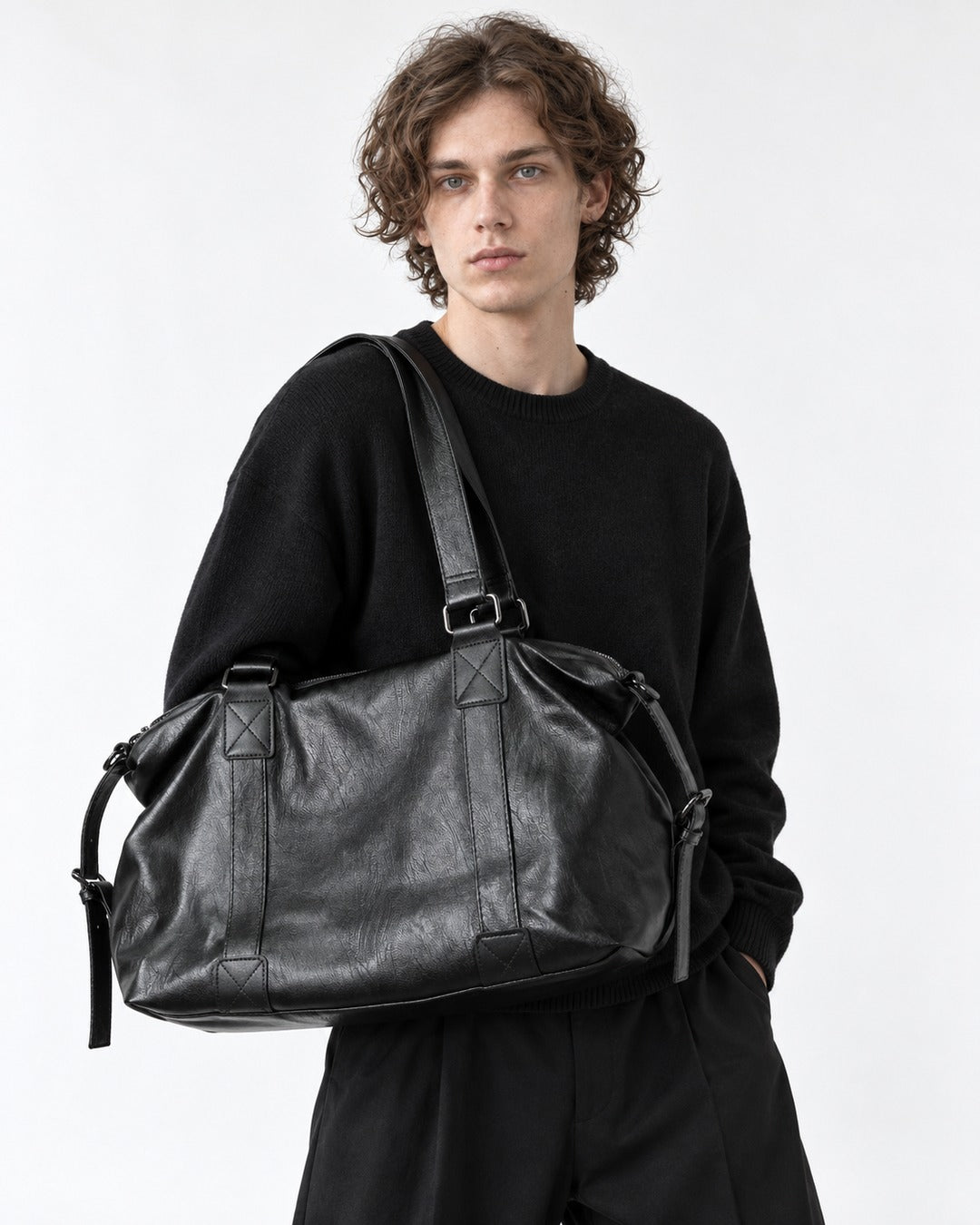 Side Buckle Tote Bag