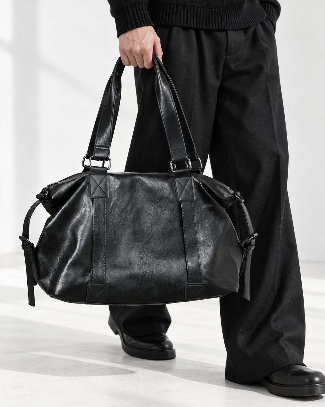 Side Buckle Tote Bag