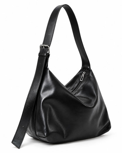 Buckle Strap Hobo Bag