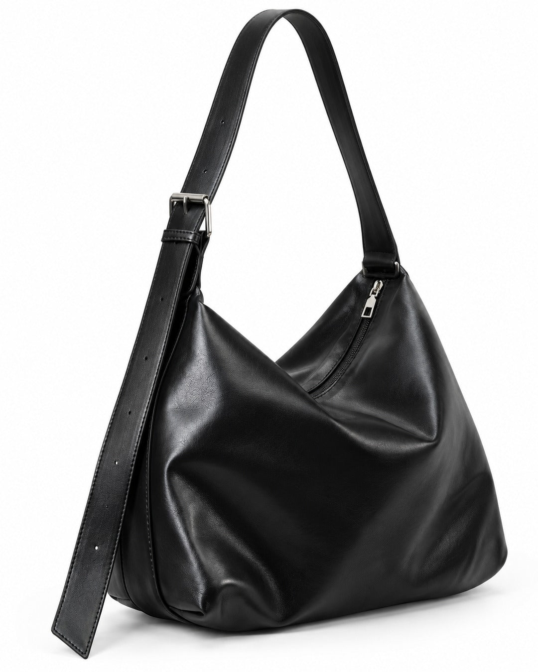Buckle Strap Hobo Bag