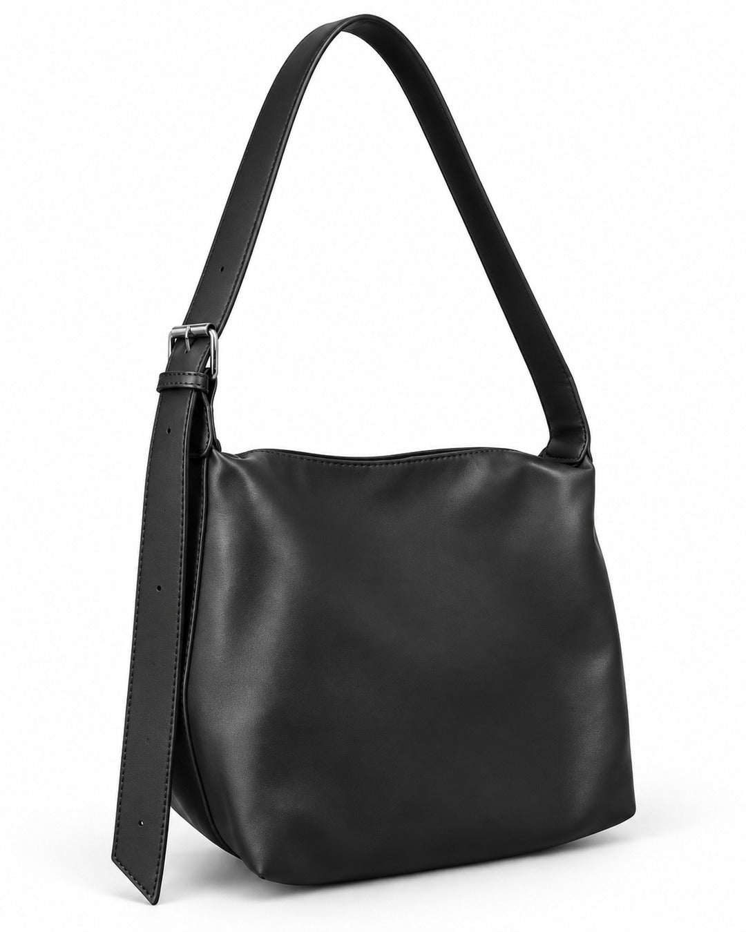 Buckle Strap Hobo Bag
