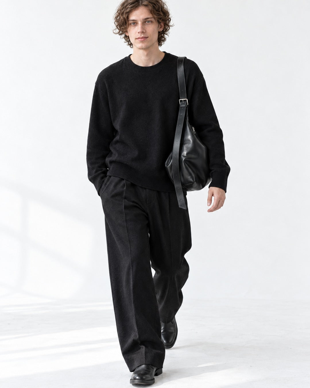 Buckle Strap Hobo Bag