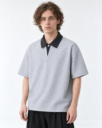 Polo with Contrast Collar