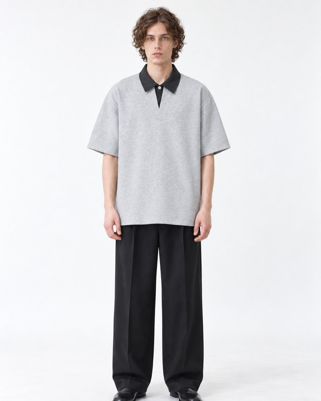Polo with Contrast Collar