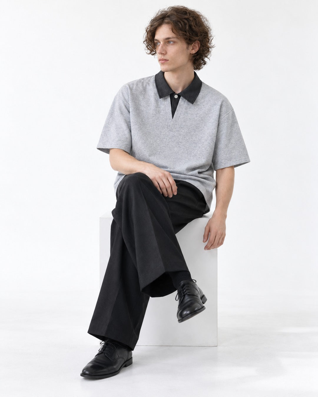 Polo with Contrast Collar