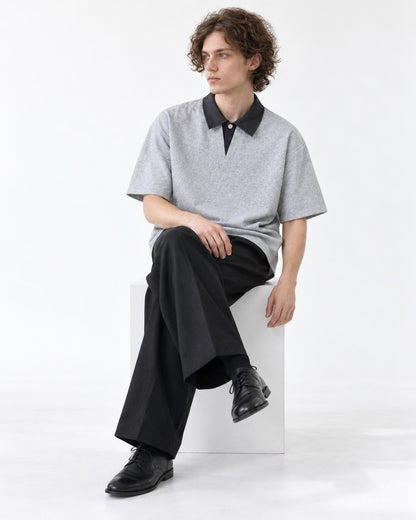 Polo with Contrast Collar