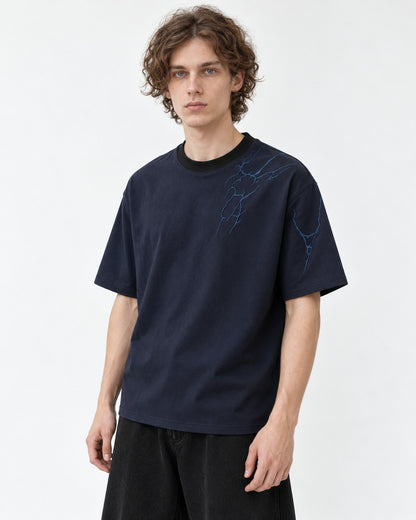Lightning-Embroidered Tee