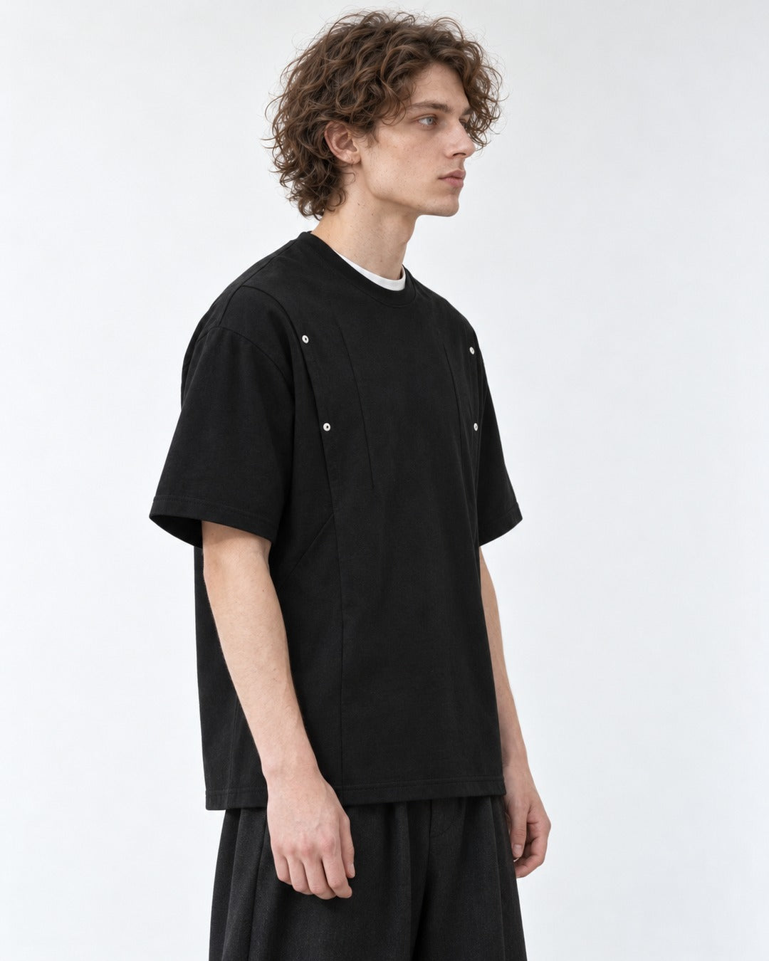 Raglan-Seam Tee with Eyelet Detail