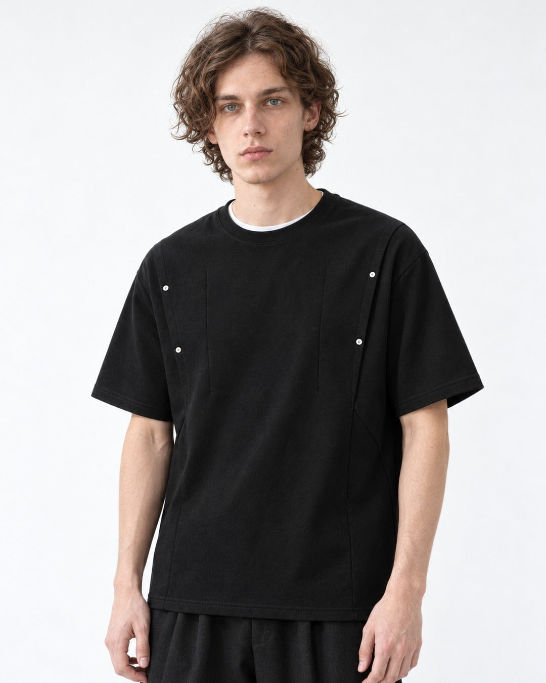 Raglan-Seam Tee with Eyelet Detail