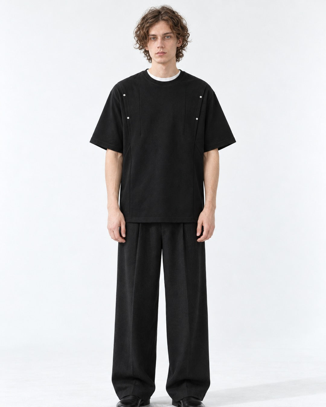 Raglan-Seam Tee with Eyelet Detail