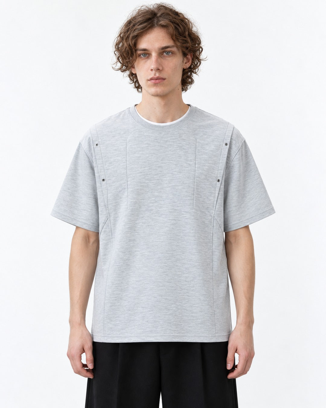 Raglan-Seam Tee with Eyelet Detail