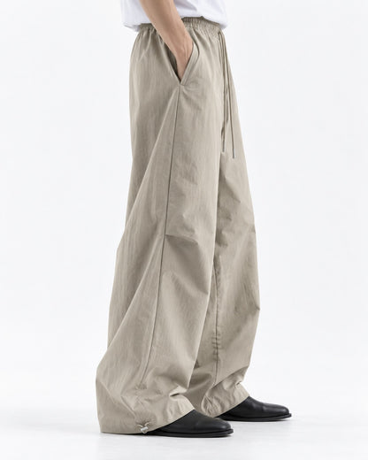 Drawstring Ankle-Cinch Parachute Pants