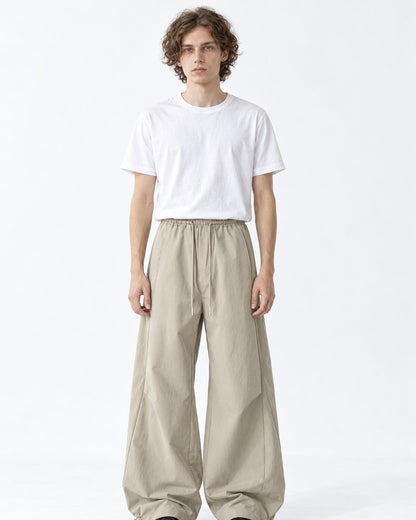 Drawstring Ankle-Cinch Parachute Pants