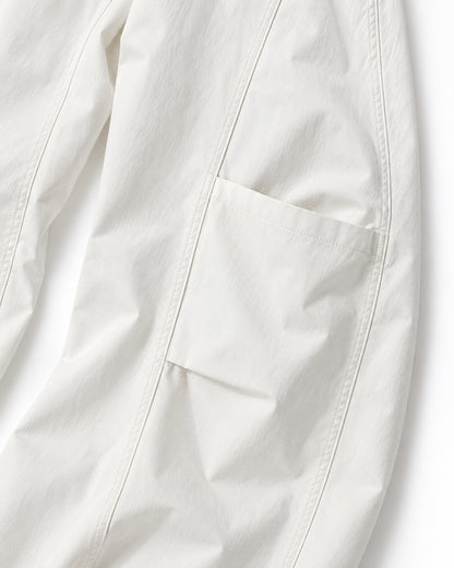 Drawstring Diagonal-Pocket Balloon Pants