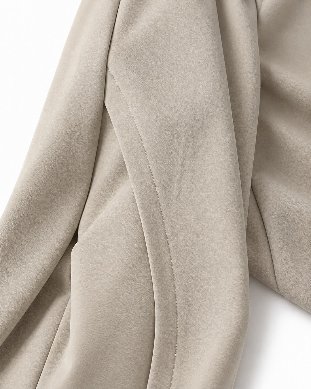 Crossed Seam Balloon-Leg Trousers