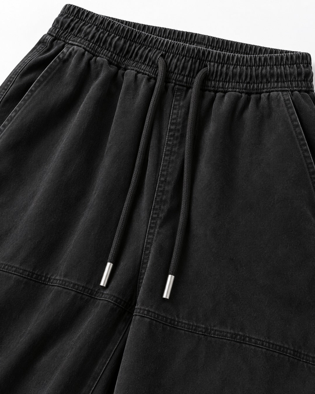 Drawstring Wide-Leg Cargo Pants
