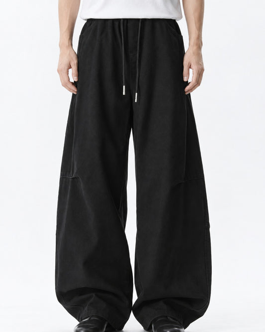 Drawcord Balloon-Leg Cargo Pants