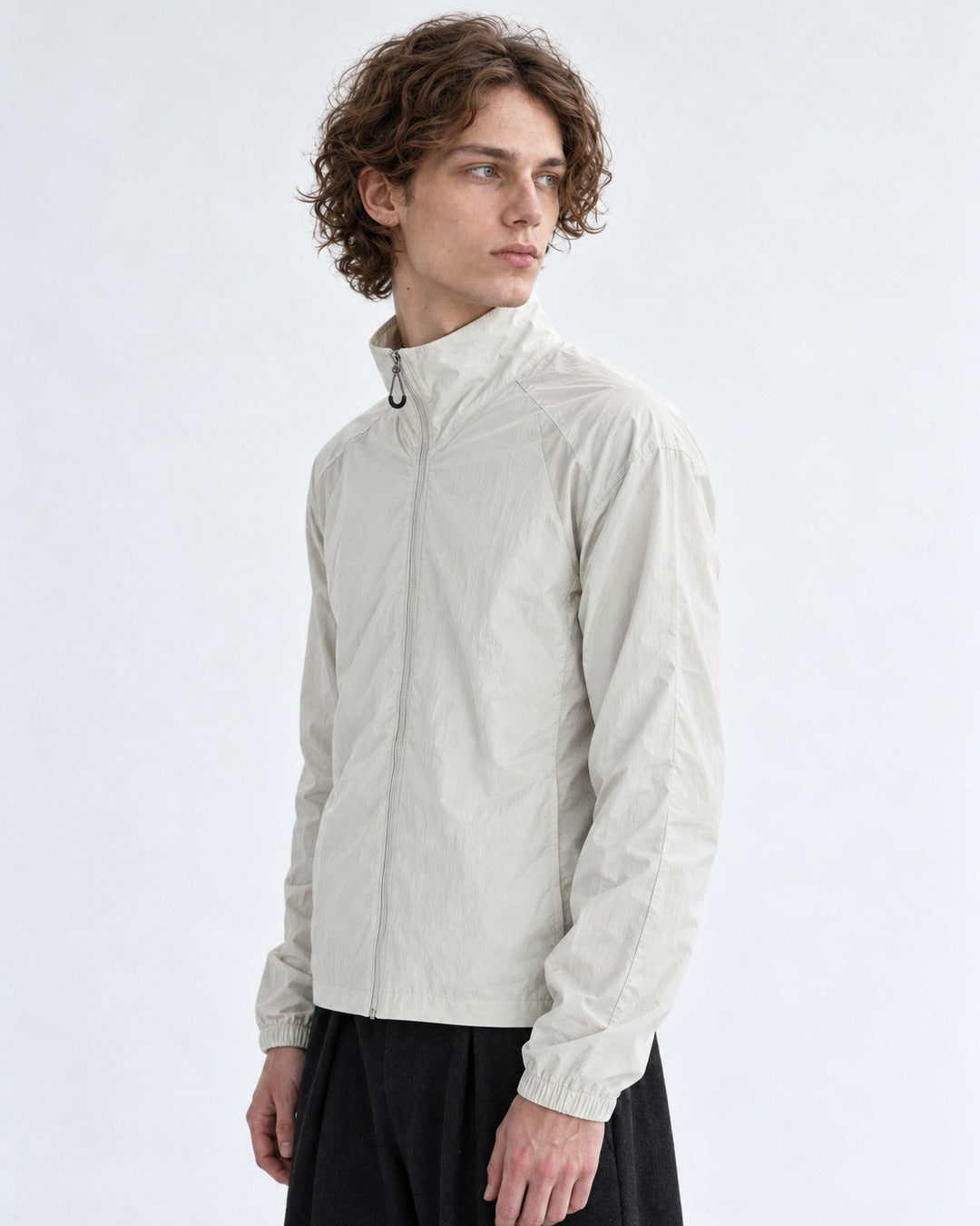Stand-Collar Zip Jacket