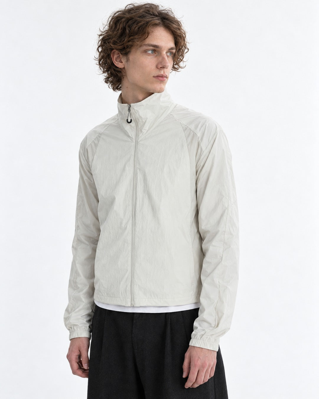Stand-Collar Zip Jacket