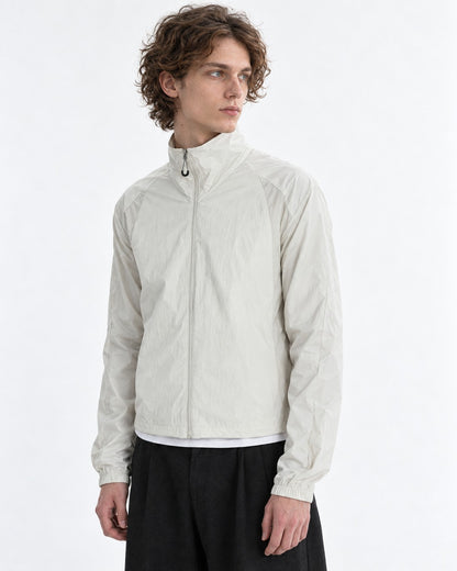 Stand-Collar Zip Jacket