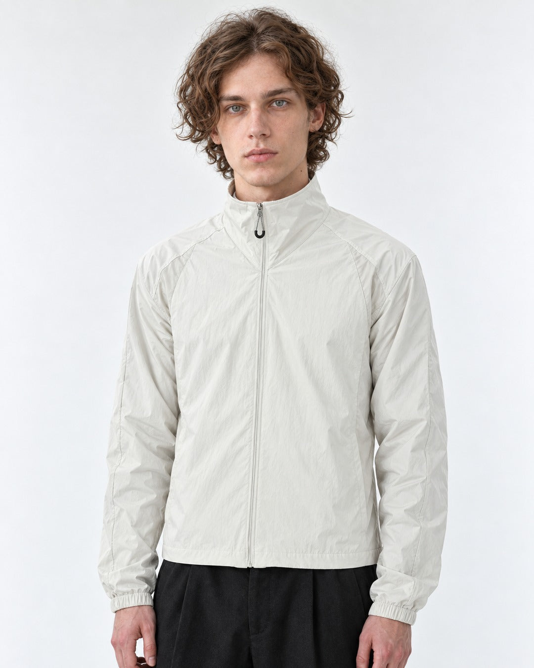 Stand-Collar Zip Jacket