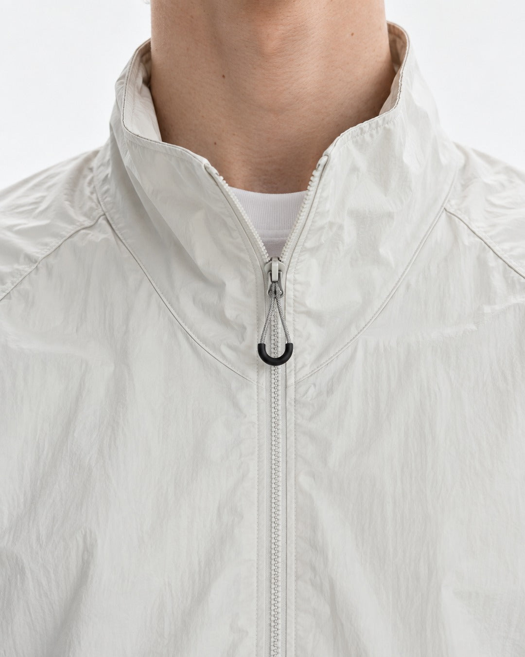 Stand-Collar Zip Jacket