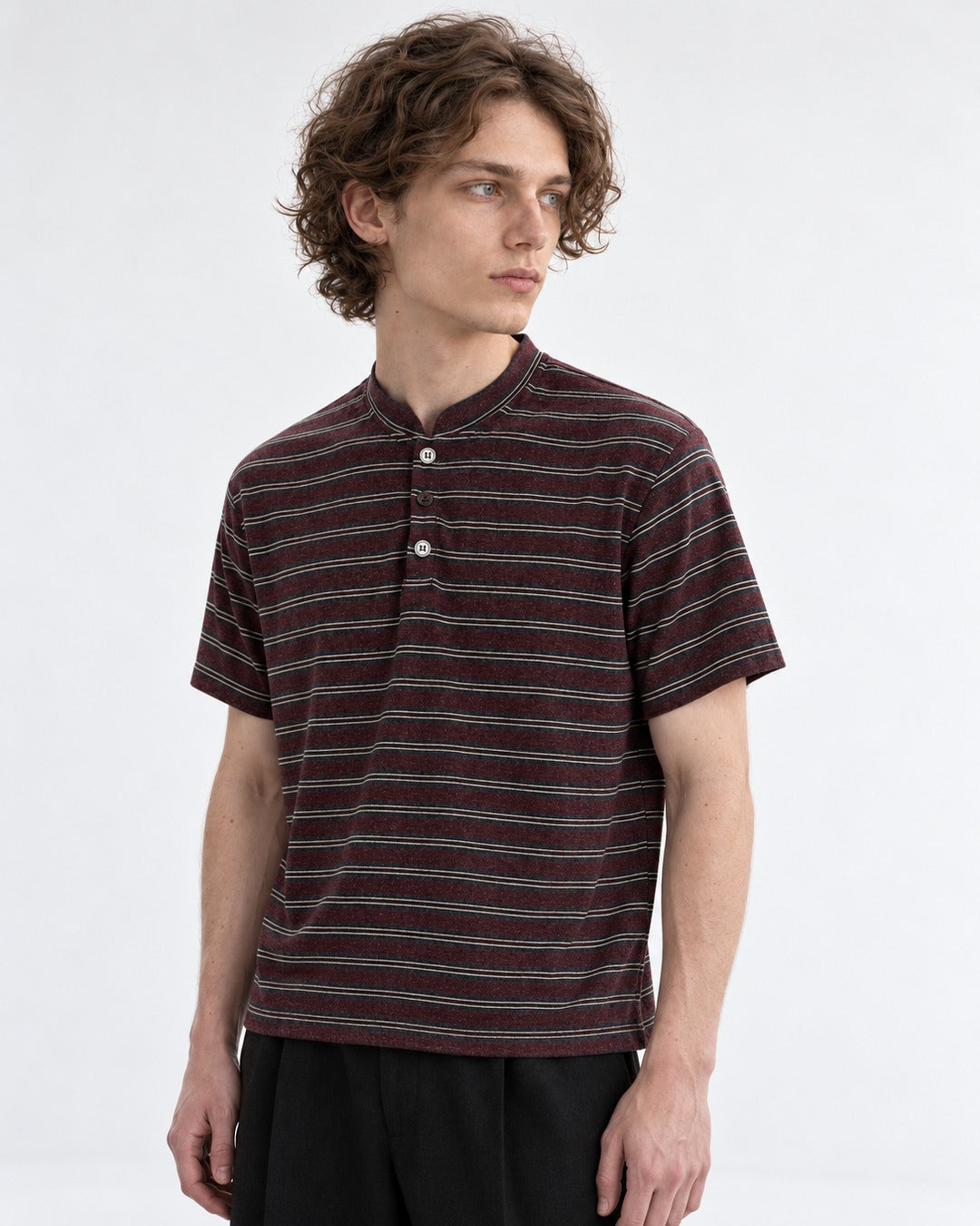 Striped Henley Top