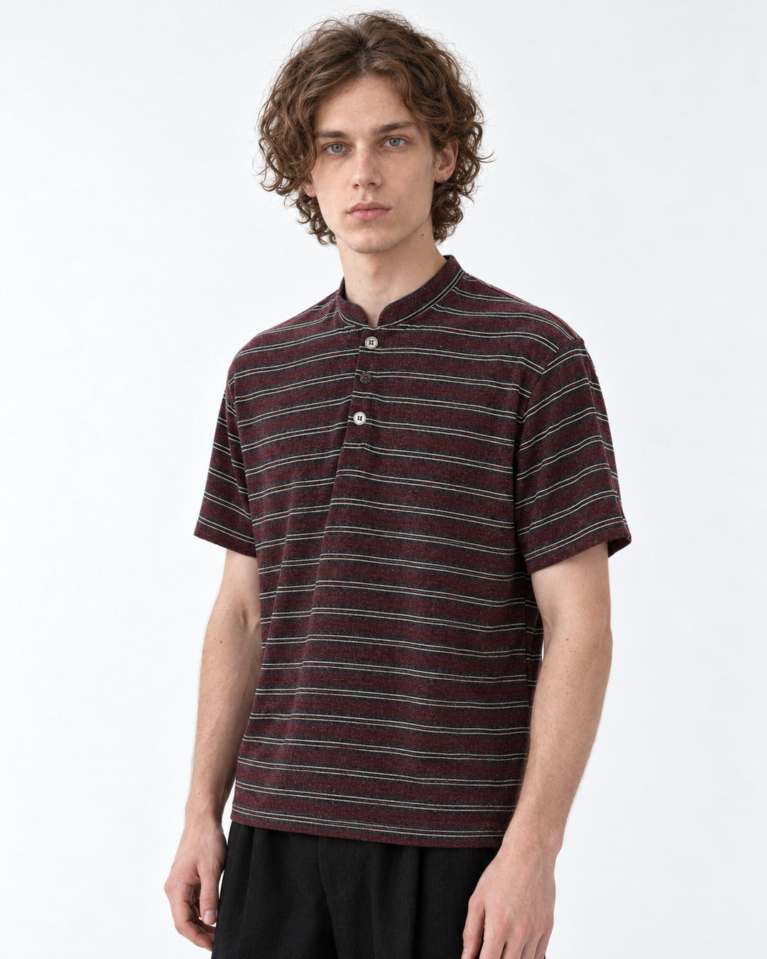 Striped Henley Top