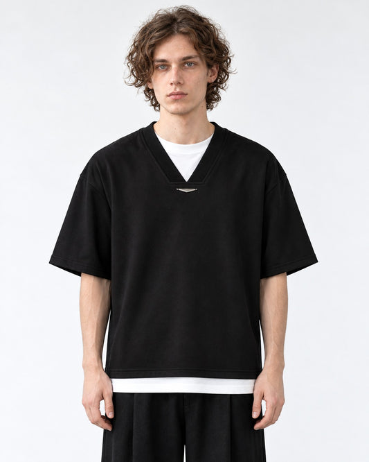 Layered-Look V-Neck Tee