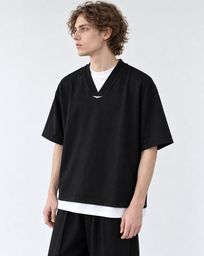 Layered-Look V-Neck Tee