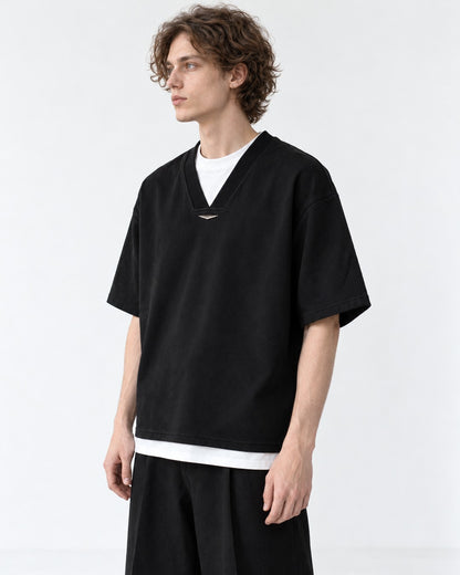 Layered-Look V-Neck Tee
