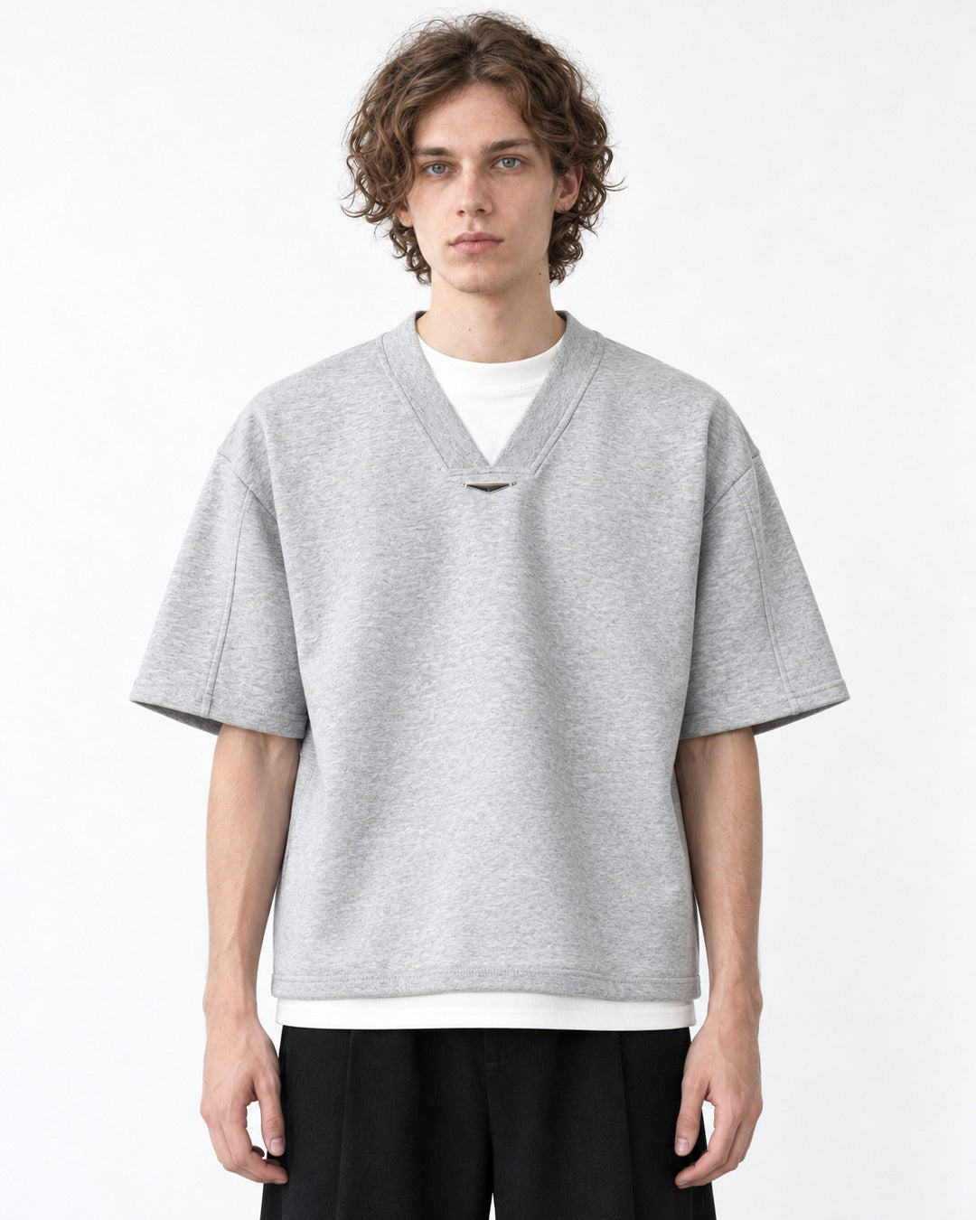 Layered-Look V-Neck Tee