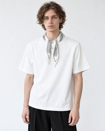 Tie-Neck Short Sleeve Tee