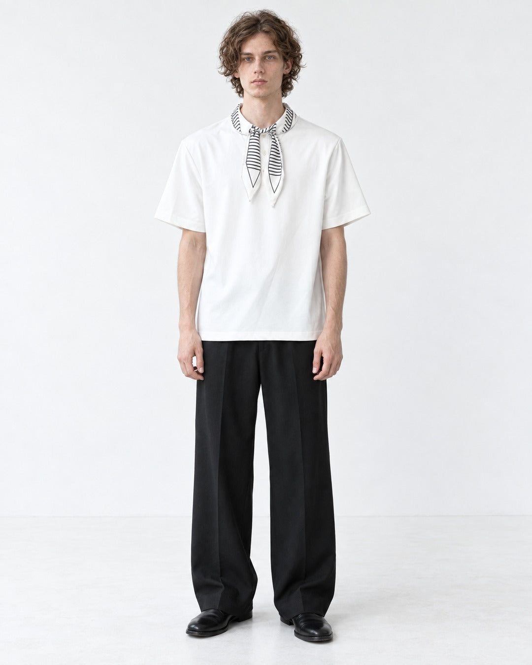 Tie-Neck Short Sleeve Tee