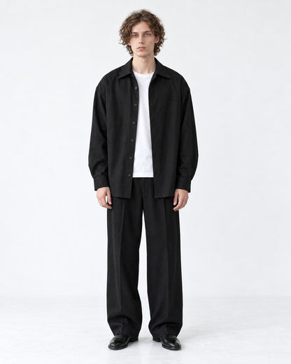 Relaxed Button-Front Overshirt